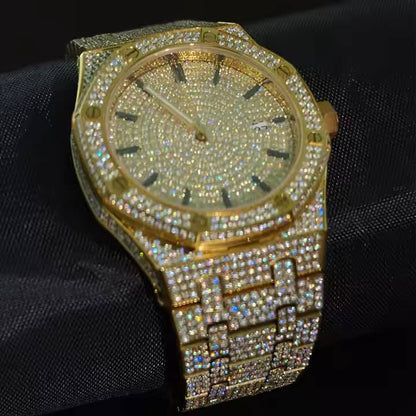 VVS Moissanite Buss Down Iced Automatic Watch – Pass Diamond Tester | Model  2518