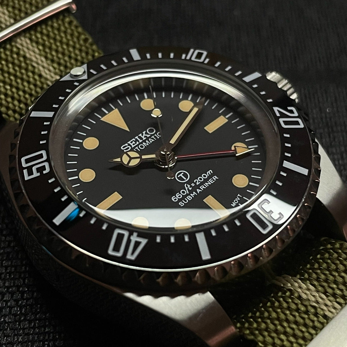 Custom Seiko Vintage Milsub GMT Mod - 44MM