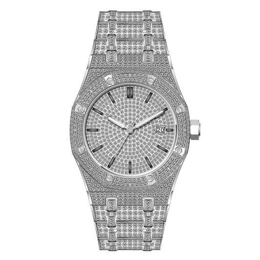 VVS Moissanite Buss Down Iced Automatic Watch – Pass Diamond Tester | Model  2518