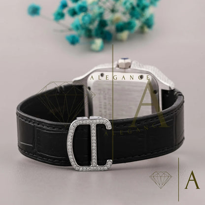VVS Moissanite Watch, Hip-Hop Handcrafted Diamond Watch